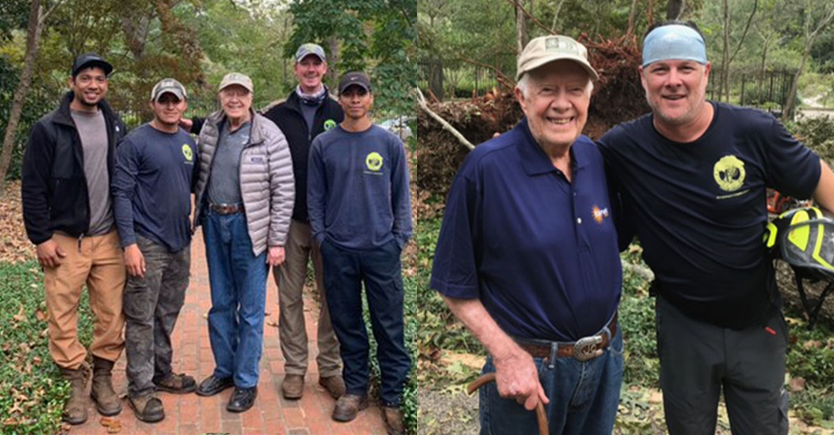 Jimmy Carter with Premier Tree Solutions